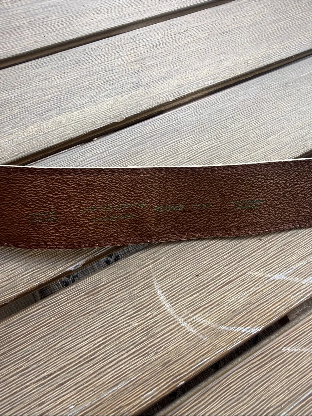 Vintage 1987 Liz Claiborne Cream Brown Statement Belt Oversized Buckle